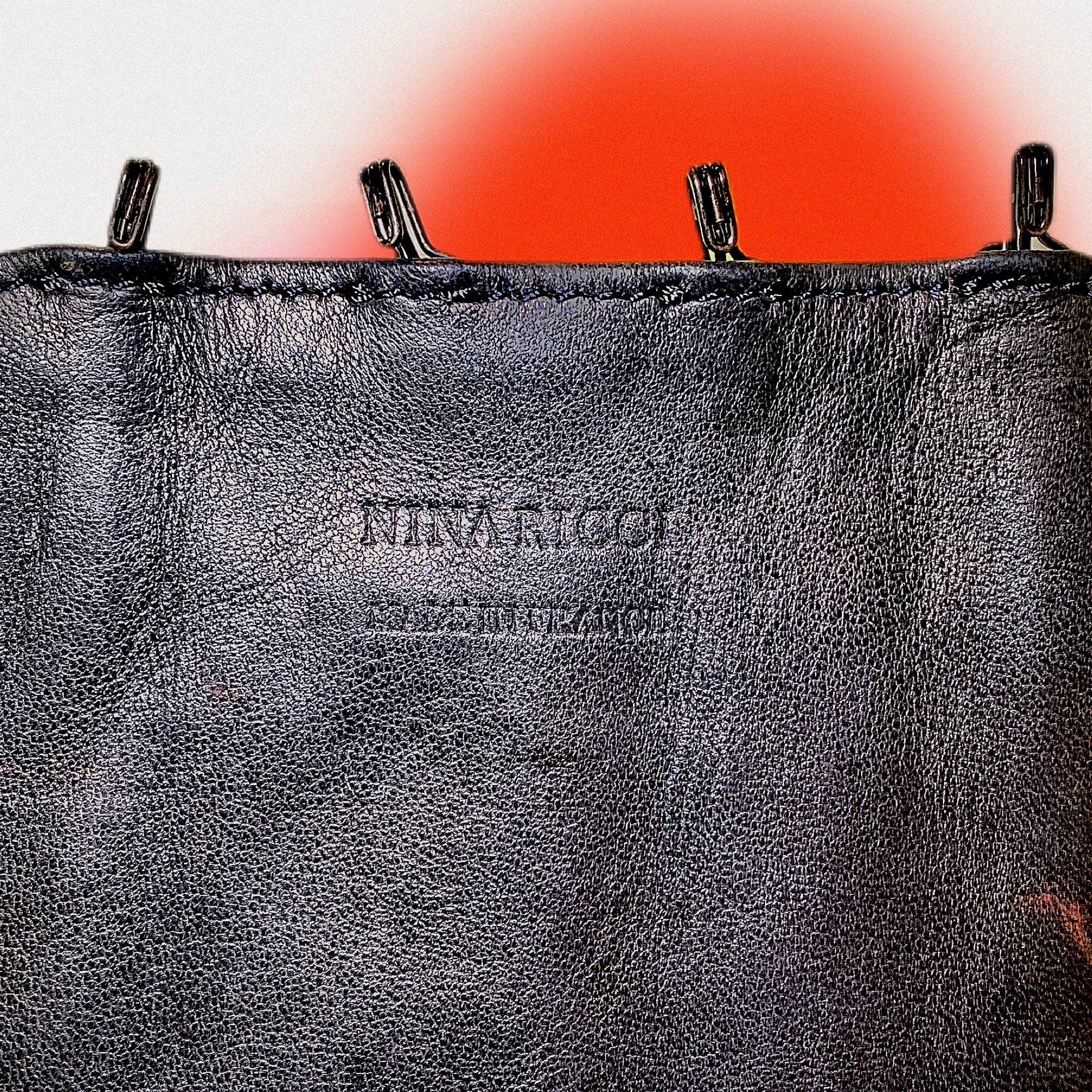 Vintage y2k Nina Ricci waist snatching fine black leather corset belt